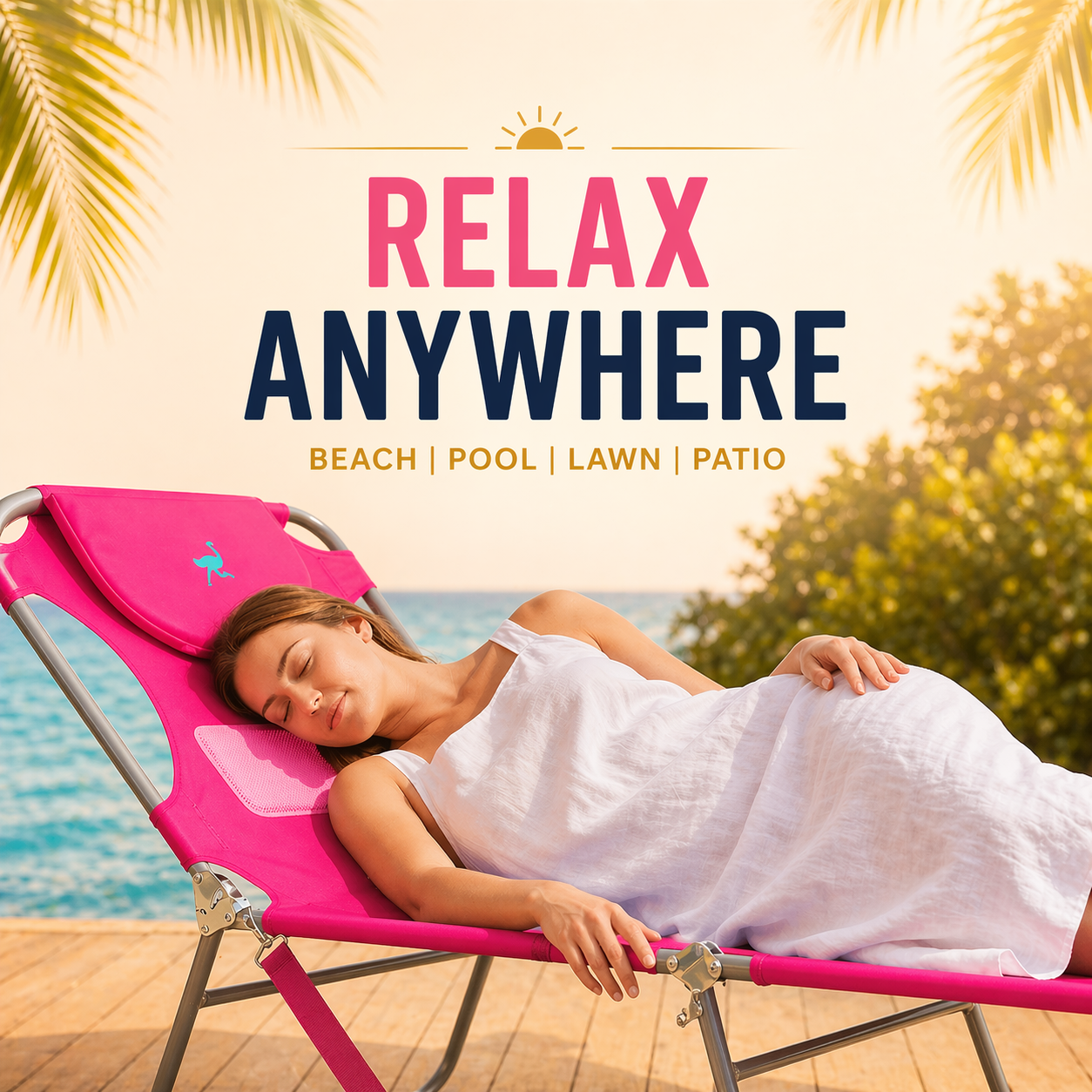 Golden Days Co. Portable Sunbathing Chair