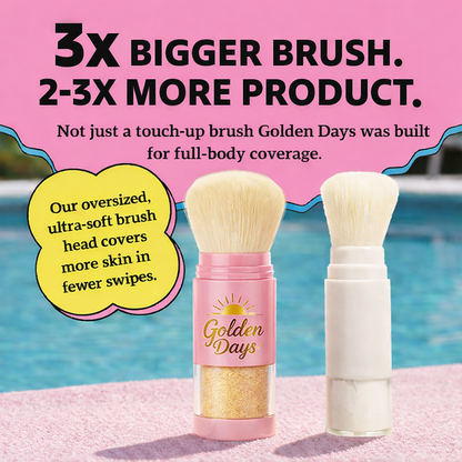 Golden Days SPF 50+ Mineral Powder Sunscreen Brush
