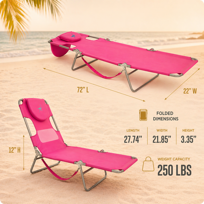 Golden Days Co. Portable Sunbathing Chair