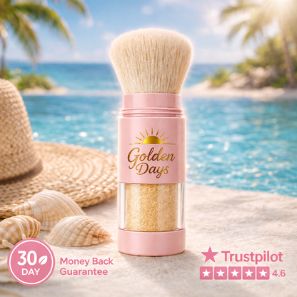 Golden Days SPF 50+ Mineral Powder Sunscreen Brush