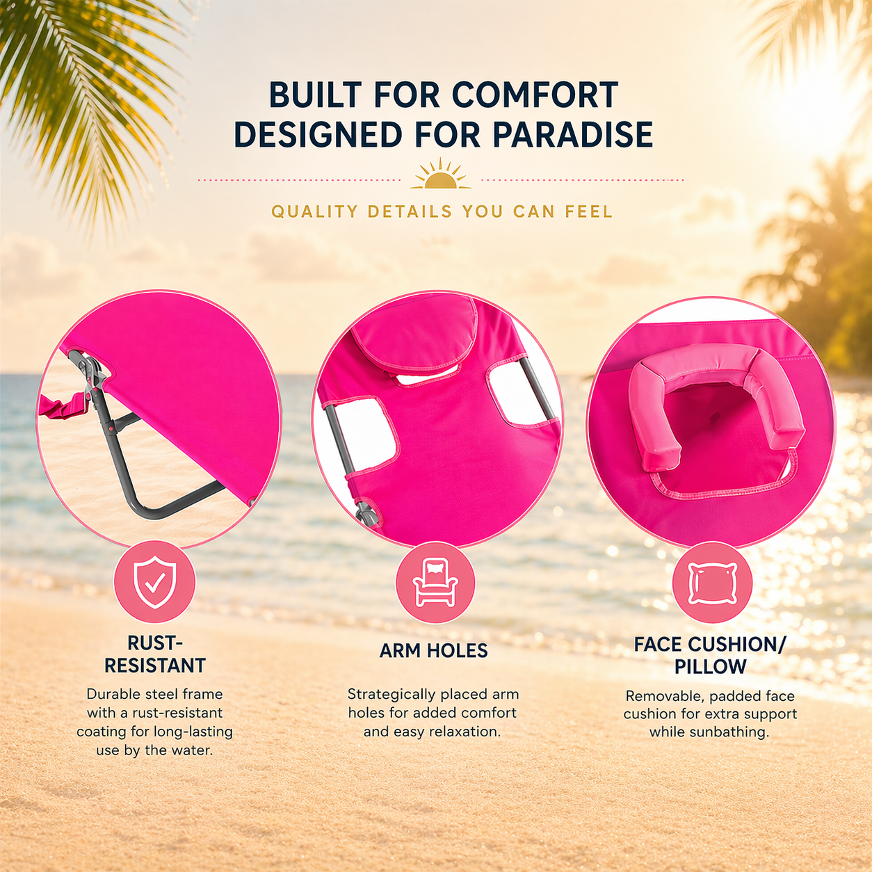 Golden Days Co. Portable Sunbathing Chair
